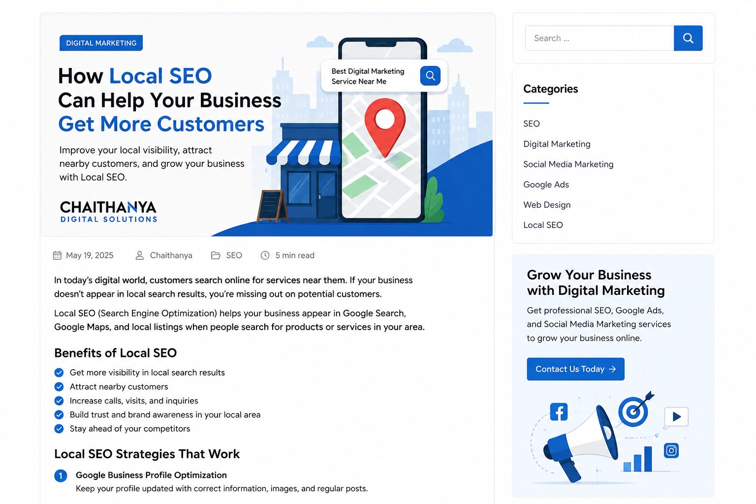 local seo blog